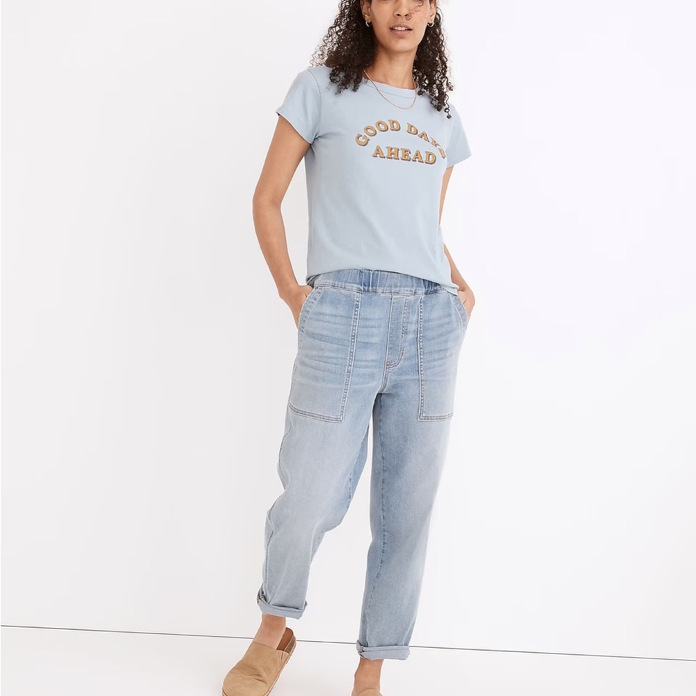 Madewell pull on elastic jeans